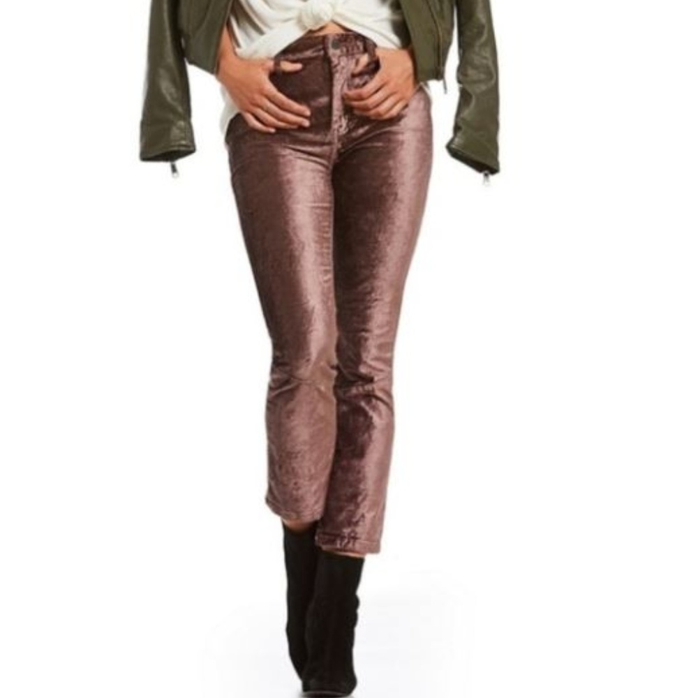 BNWT - Free People Cropped Velvet Jeans -  XS